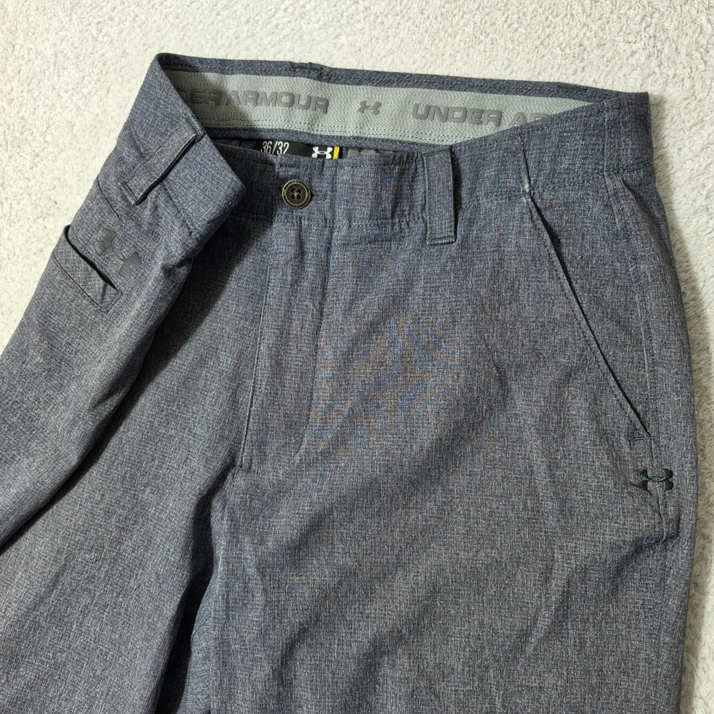 Under Armour Match Play Pants Mens 36/32 Gray Match Play Stretch Golf